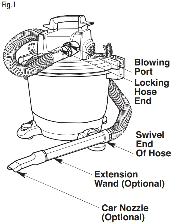 CRAFTSMAN CMXEVBE175960 Dry Wet Vacuum Cleaner - Blowing Feature