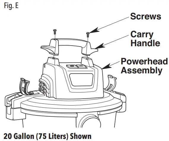 CRAFTSMAN CMXEVBE175960 Dry Wet Vacuum Cleaner - INSTALLATION 3