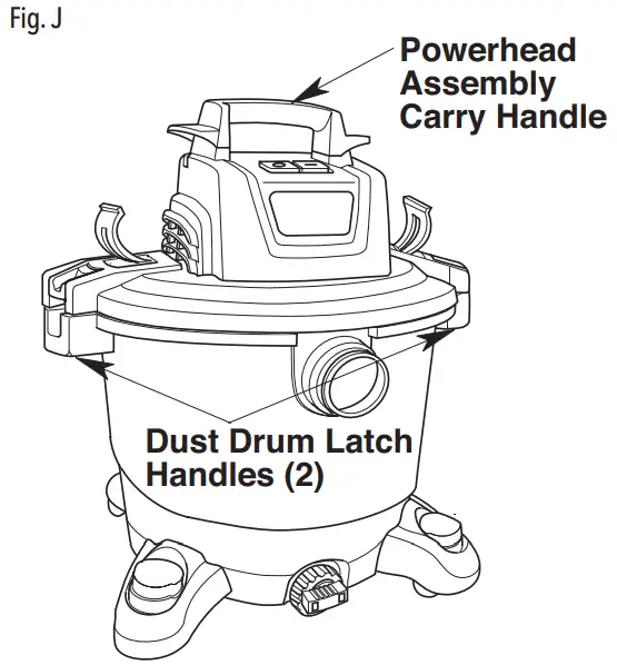 CRAFTSMAN CMXEVBE175960 Dry Wet Vacuum Cleaner - Moving the Wet