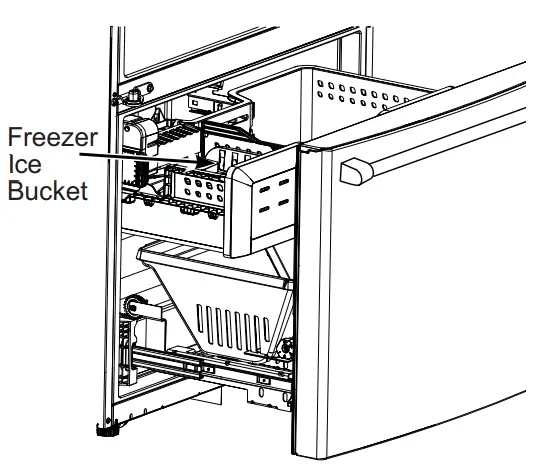 MONOGRAM ZWE23 French Door Bottom Freezer Freestanding Refrigerator - Ice