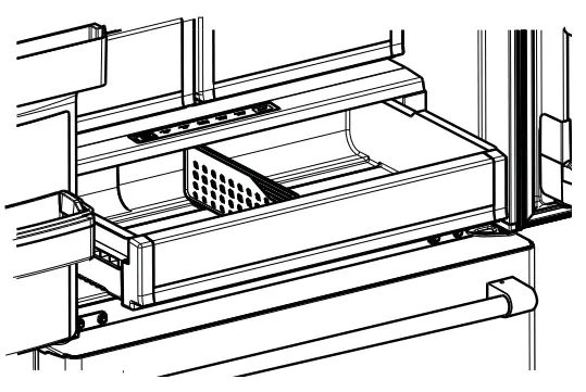 MONOGRAM ZWE23 French Door Bottom Freezer Freestanding Refrigerator - drawer