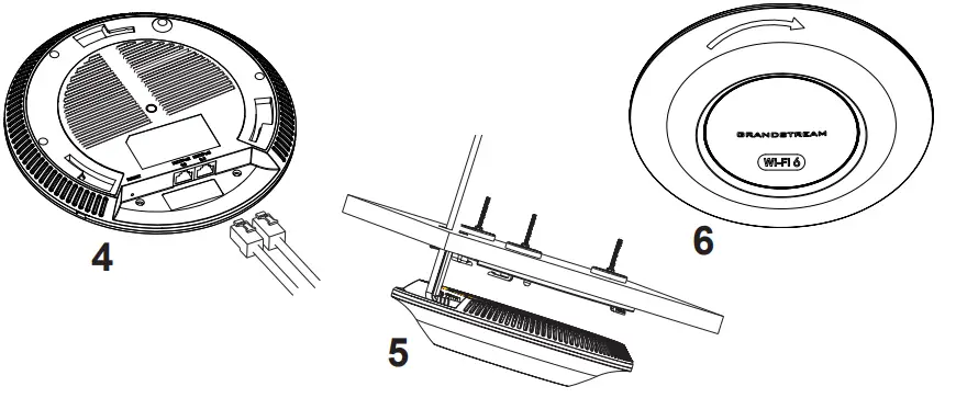 GRANDSTREAM GWN7662 Indoor Wi-Fi 6 Access Point - Pack6