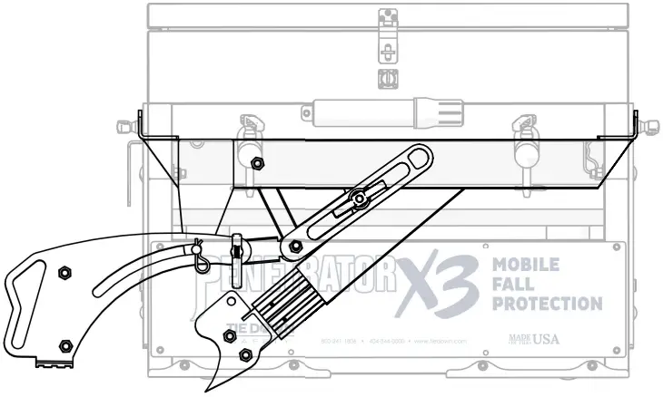 TIE DOWN 40620 Penetrator X3 Mobile Fall Protection - Rescue Event 7