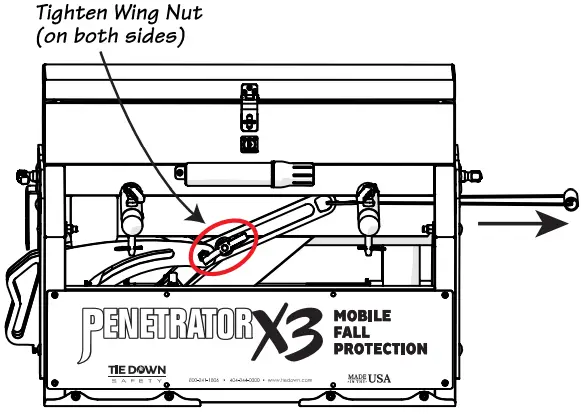 TIE DOWN 40620 Penetrator X3 Mobile Fall Protection - Rescue Event 8