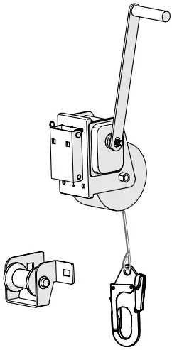 TIE DOWN 40620 Penetrator X3 Mobile Fall Protection - Rescue Winch 1