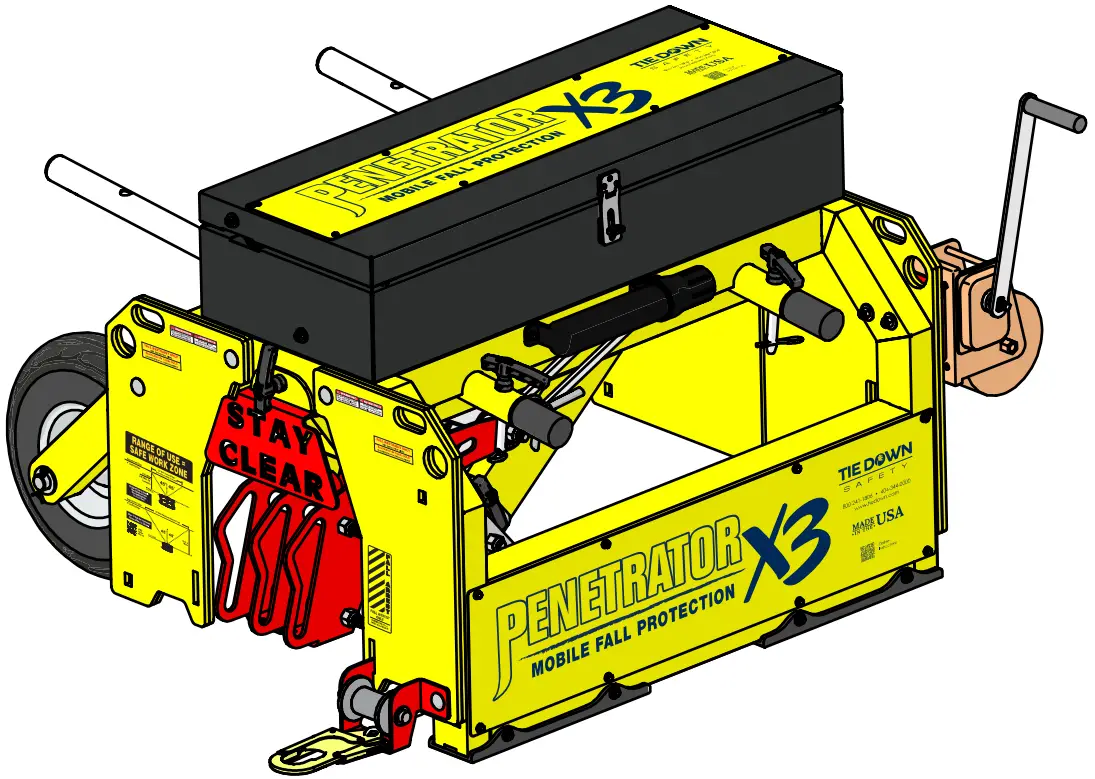 TIE DOWN 40620 Penetrator X3 Mobile Fall Protection