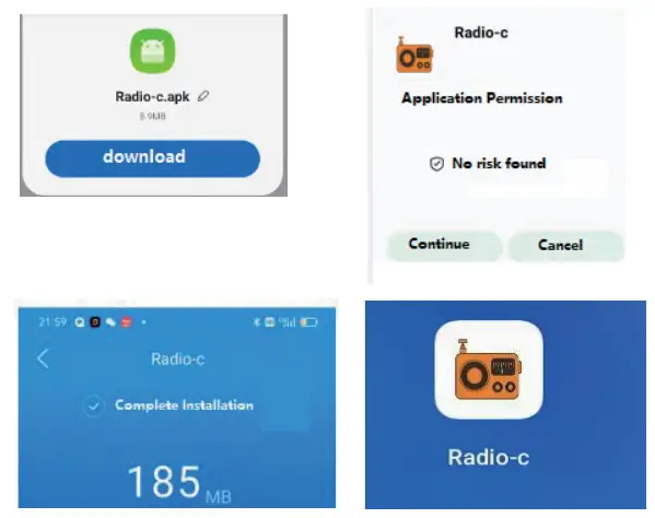 Raddy RF75A Shortwave Radio App - fig
