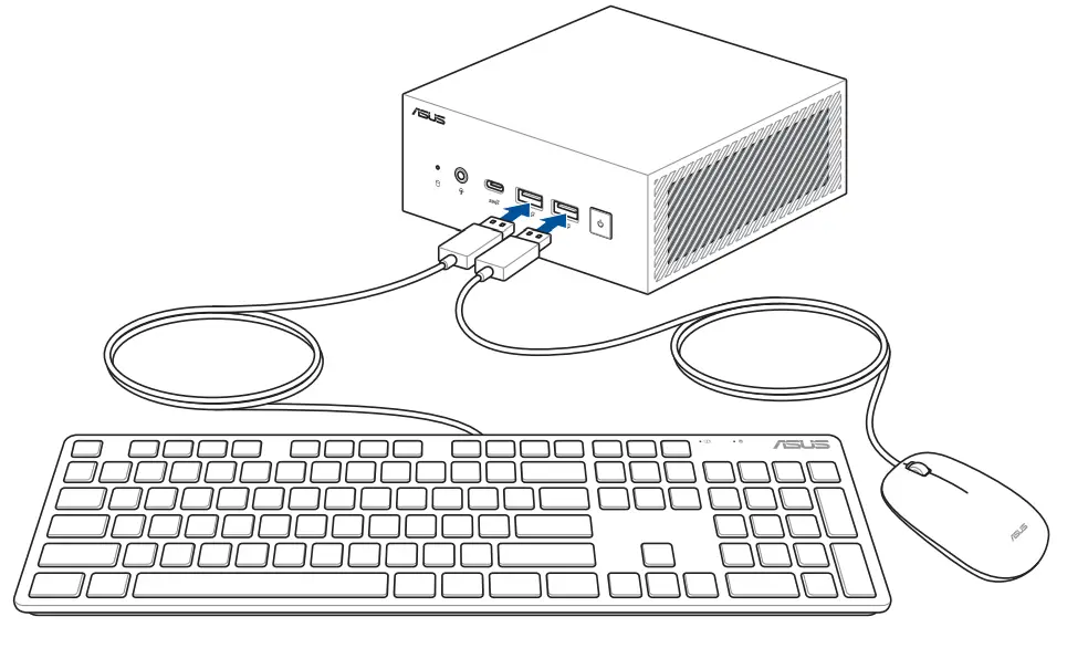 ASUS PN64 Series Mini PC - keyboard