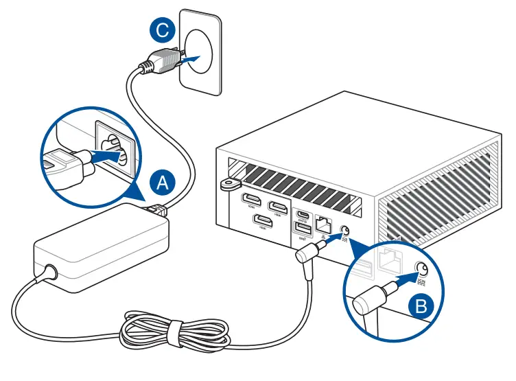 ASUS PN64 Series Mini PC - power adapter