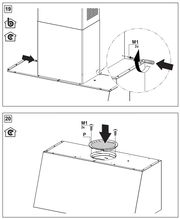 FRANKE FCL70GF Classic Line Graphite Hood - fig10