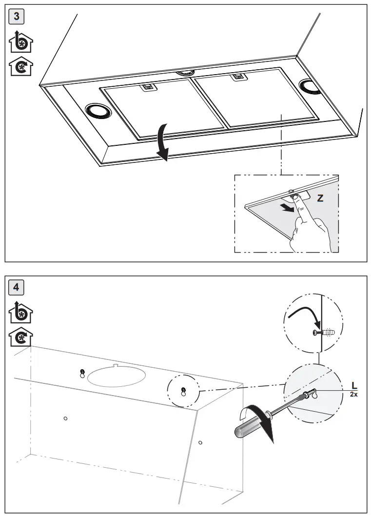 FRANKE FCL70GF Classic Line Graphite Hood - fig4