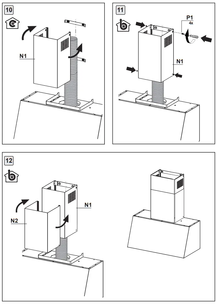 FRANKE FCL70GF Classic Line Graphite Hood - fig7