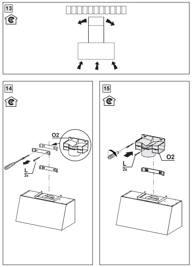 FRANKE FCL70GF Classic Line Graphite Hood - fig8