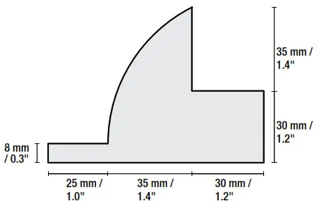 REDARC SMSP1050 Monocrystalline Solar Panels - DIMENSIONS