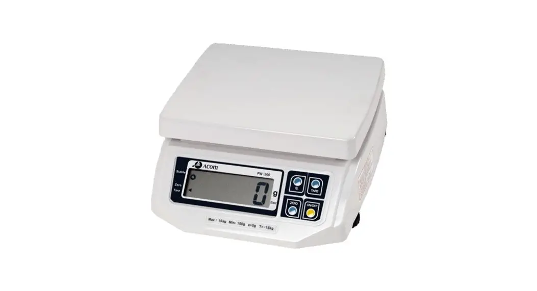 Acom Pw-200 Digital Portion Control Scale User Manual