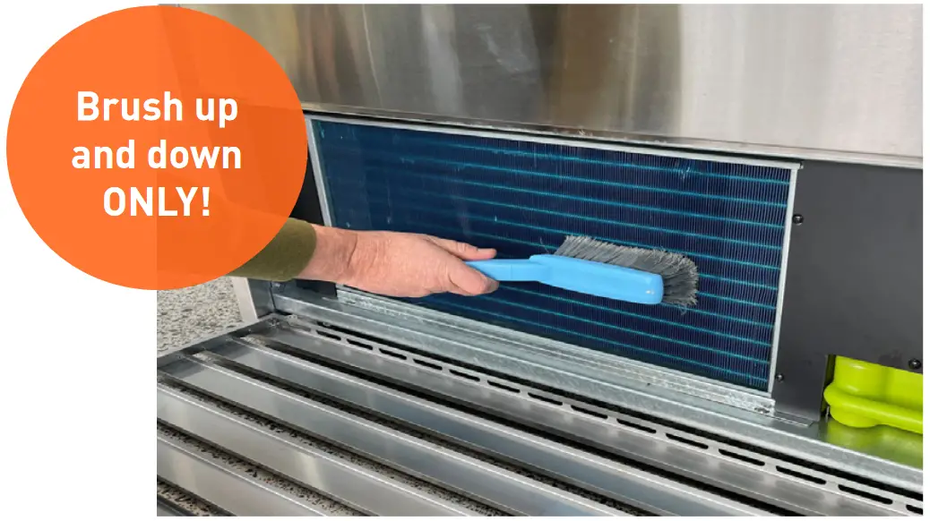 cossiga DTGOR6 Upright Open Front Fridge - Brush