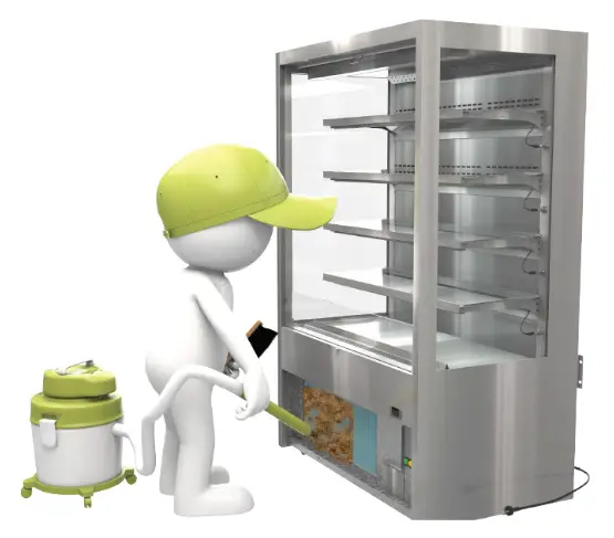 cossiga DTGOR6 Upright Open Front Fridge - CONDENSER CLEANING