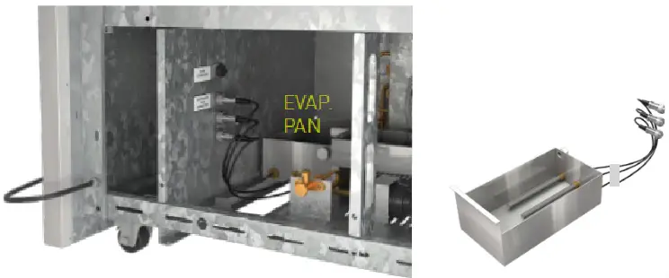cossiga DTGOR6 Upright Open Front Fridge - ELECTRONIC EVAPORATOR PAN