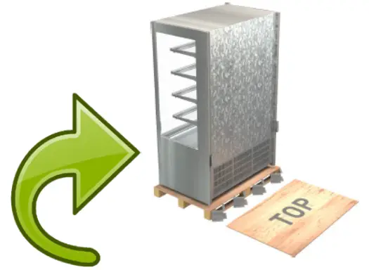 cossiga DTGOR6 Upright Open Front Fridge - PLACE corner