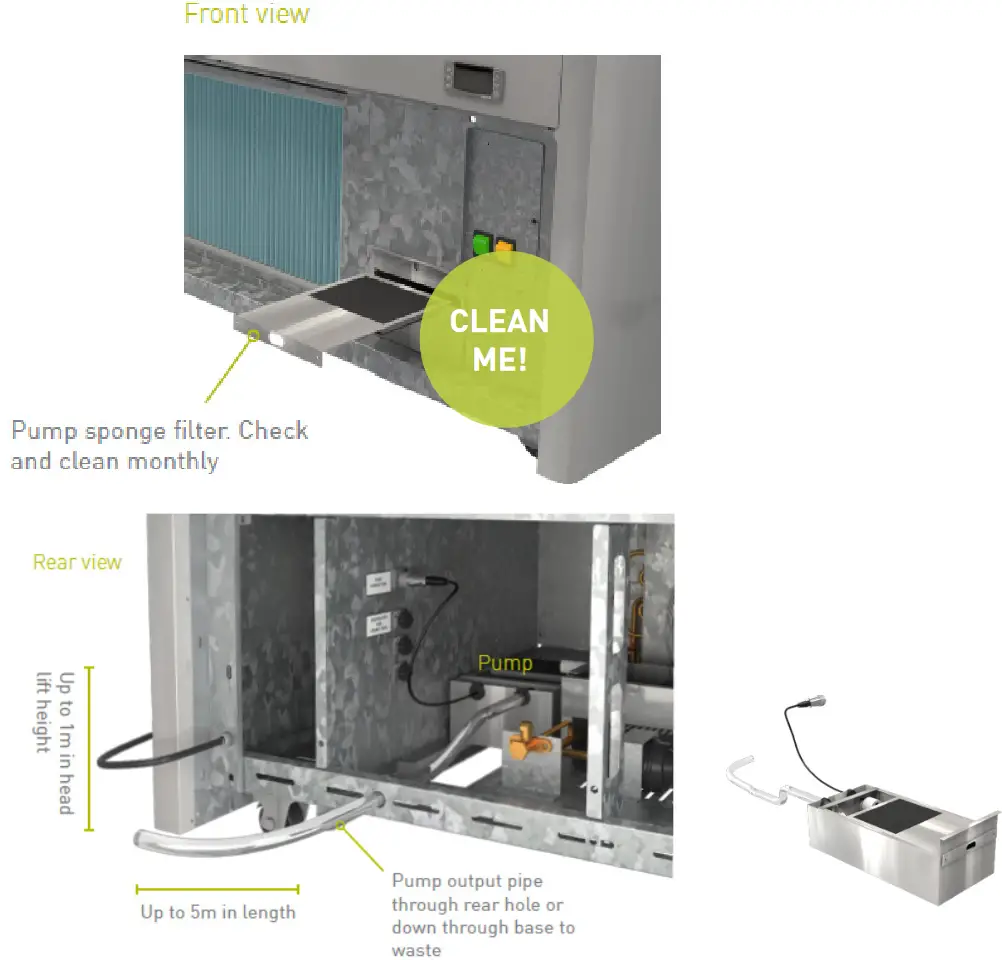 cossiga DTGOR6 Upright Open Front Fridge - PUMP TO WASTE