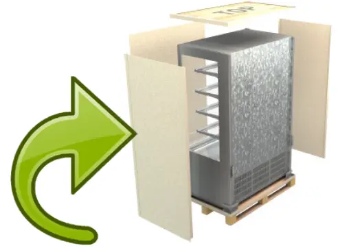 cossiga DTGOR6 Upright Open Front Fridge - REMOVE