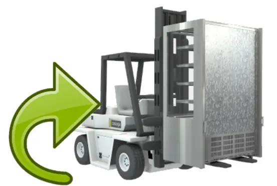 cossiga DTGOR6 Upright Open Front Fridge - TRANSPORT