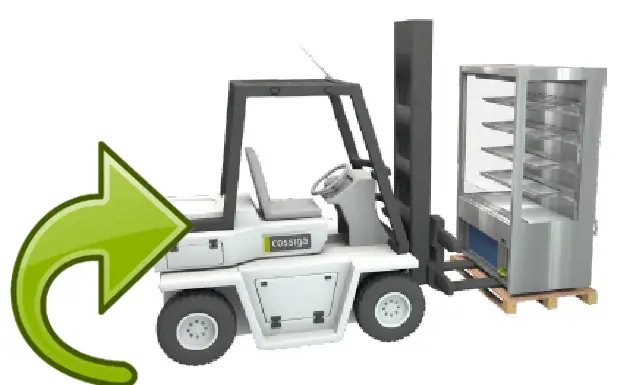 cossiga DTGOR6 Upright Open Front Fridge - cabinet 2