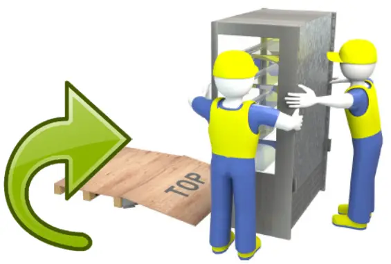 cossiga DTGOR6 Upright Open Front Fridge - pallet