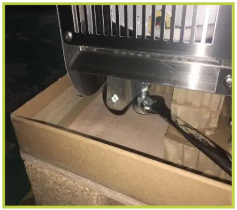 cossiga DTGOR6 Upright Open Front Fridge - spanner