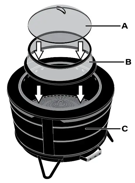 TIKI BRAND 1321009 Reunion Tabletop Cover - assembly 1