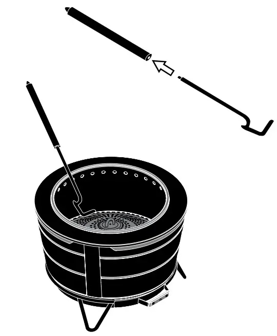 TIKI BRAND 1321009 Reunion Tabletop Cover - assembly