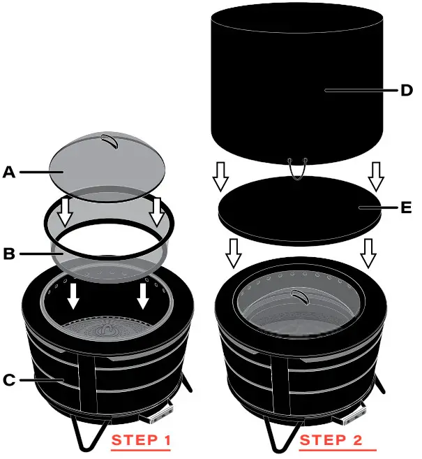 TIKI BRAND 1321009 Reunion Tabletop Cover - storage 1