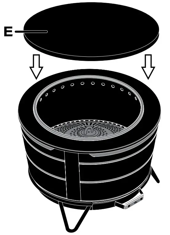 TIKI BRAND 1321009 Reunion Tabletop Cover - storage 2