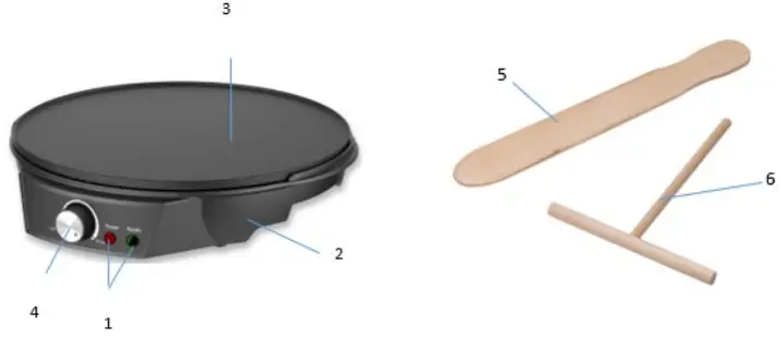 TOO CM-303B-1200W Grill Crepe Maker-fig1