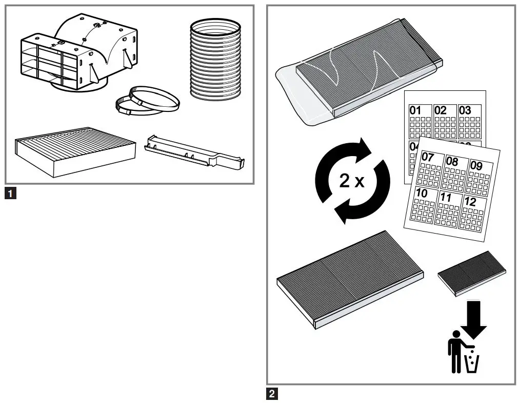 SIEMENS 17006603 Clean Air Starter Set Recirculatie Installation Guide - How to use