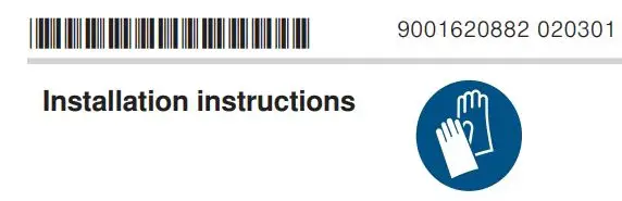 SIEMENS 17006603 Clean Air Starter Set Recirculatie Installation Guide