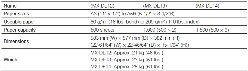 Sharp-MX-2616N-Printer-Drawer-Table