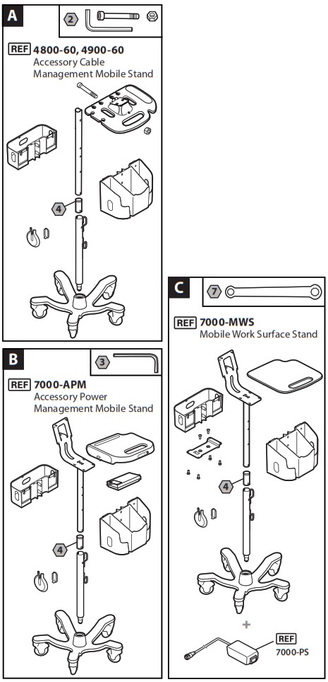 Hillrom 4800 60 Mobile Stand - overview 1