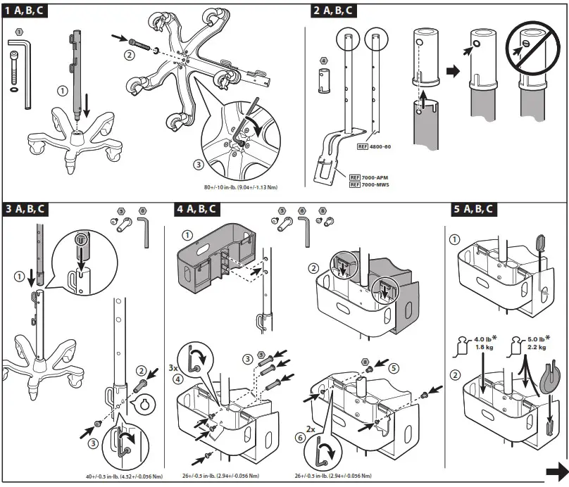 Hillrom 4800 60 Mobile Stand - overview 2