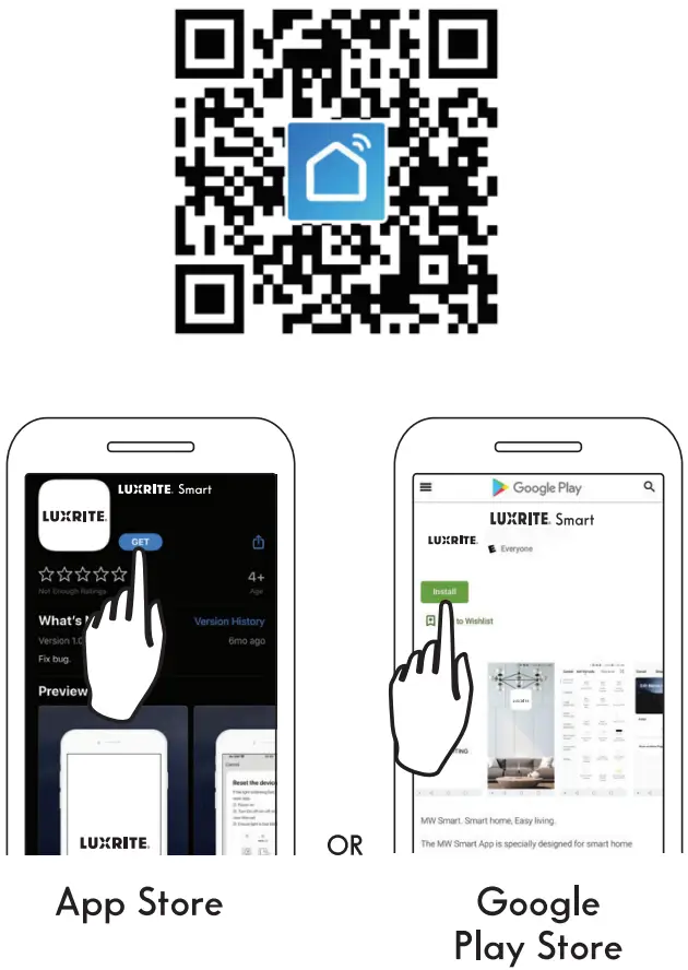 LUXRITE LR22740 Smart Recessed Mini Panel - Installation
