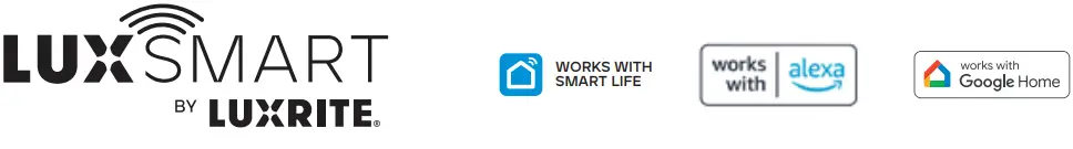 LUXRITE LR22740 Smart Recessed Mini Panel - Symbols