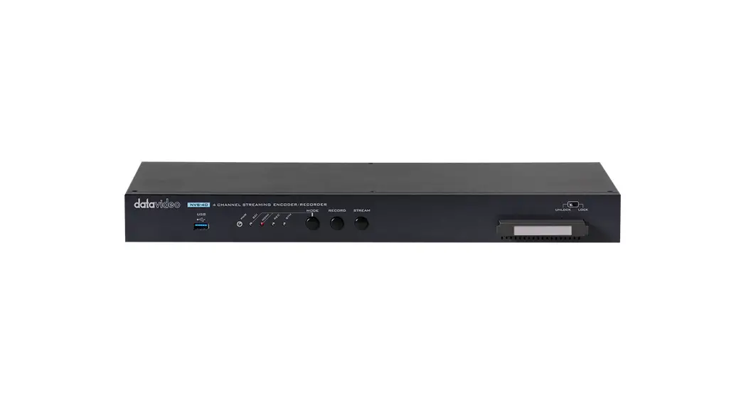 Datavideo Nvs-40 4 Channel Streaming Encoder/recoder Instruction Manual Datavideo Nvs-40 4 Channel Streaming Encoder/recoder Instruction Manual