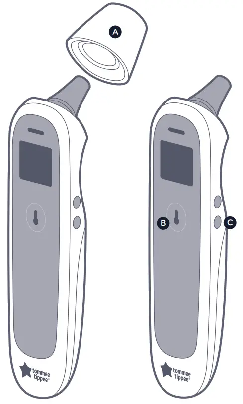 tommee tippee 0499057 InEar Infrared Thermometer - Object Temperature Mode