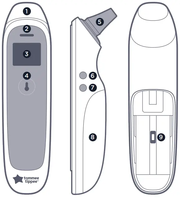 tommee tippee 0499057 InEar Infrared Thermometer - Overview