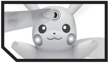 Pok eMon PKW3330 Train and Play Deluxe Pikachu - TOUCH SENSOR EXAMPLES