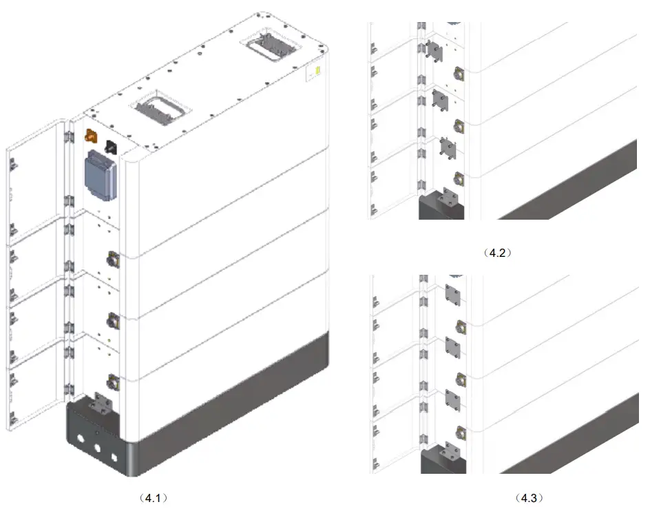 Solplanet Ai HB 2 56LG High Voltage Lithium Ion Phosphate Battery Storage System - Battery Module3