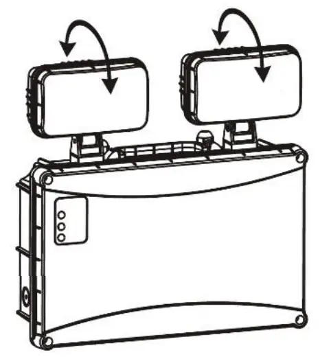 Dextra TWS IP65 L7 Flexible Emergency Light - fixing points 3