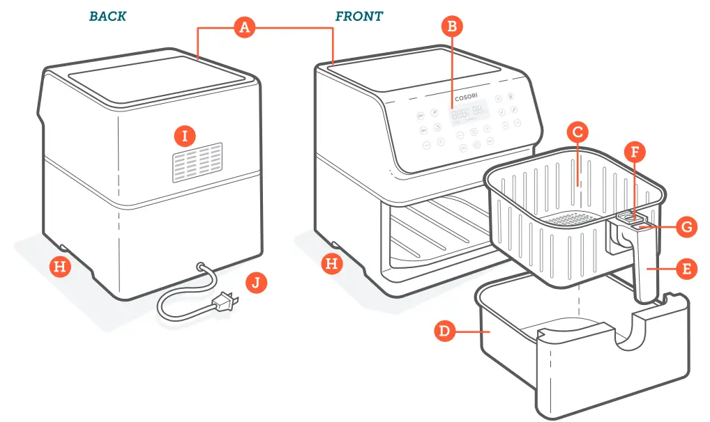 COSORI CS358-AF Smart WiFi 5.8 Quart Air Fryer with 100 Recipes - fig 7