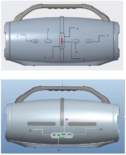 KINGTA-H2-6067V1S-Waterproof-Wireless-Speaker-FIG-1