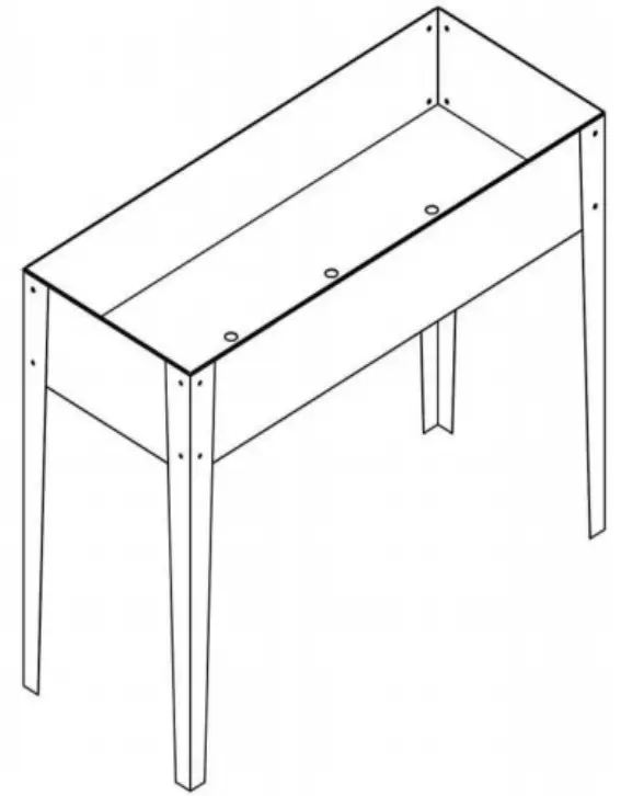 Alpulon ZY1C0210 Outdoor Elevated Garden Bed Raised Planter -